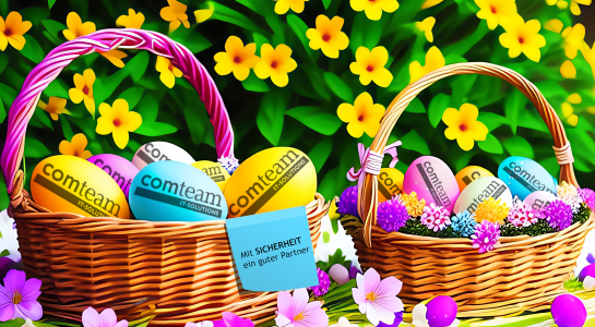 comteam wünscht Ihnen ein frohes Osterfest!